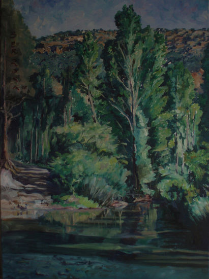 Rio Cabrillas (Taravilla) Oil Canvas Landscaping