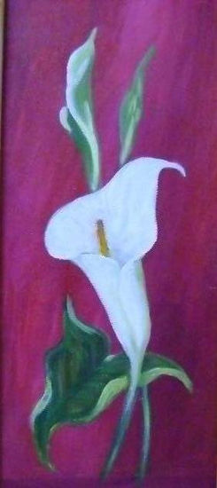 Cala Oil Textile Floral Painting