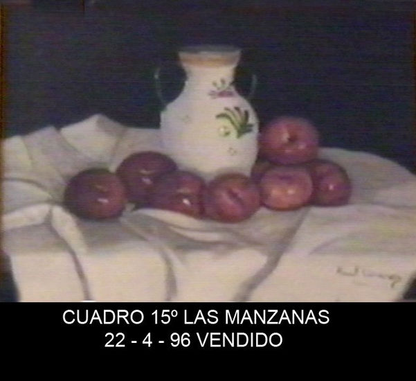 las manzanas Oil Canvas Still Life Paintings