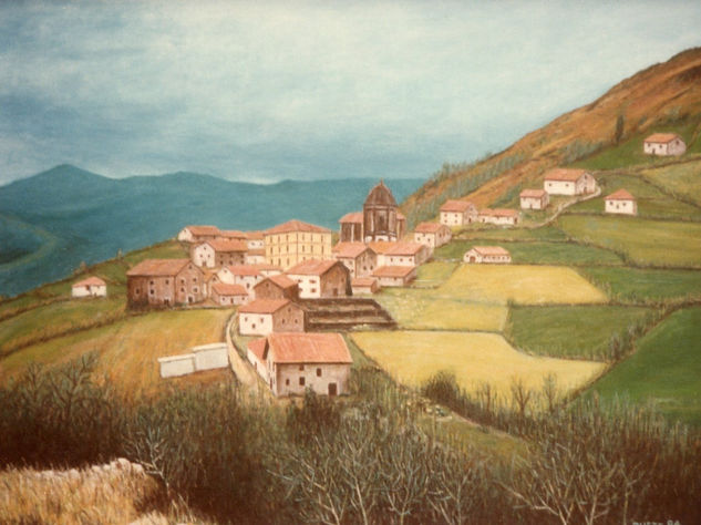 pirineo navarro Oil Canvas Landscaping