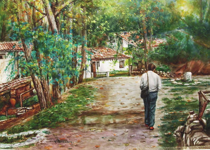 Paisaje con figura