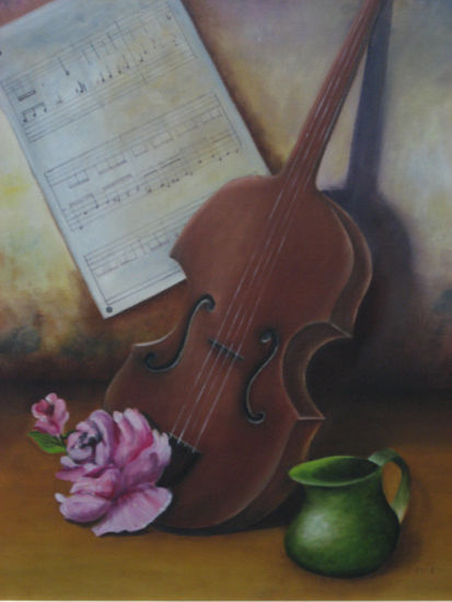 Music Notes Oil Canvas Landscaping