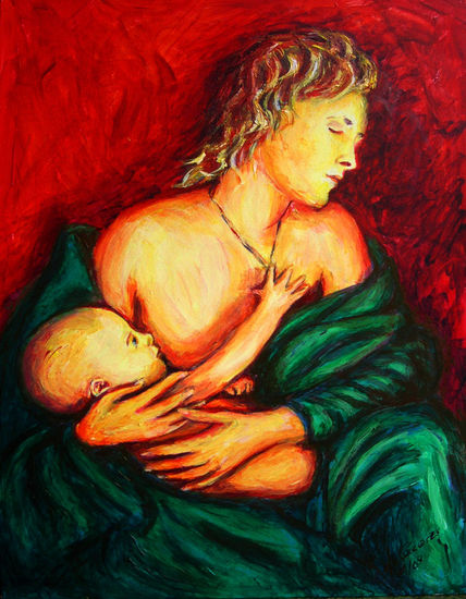 Madre o Madona Acrylic Others Figure Painting