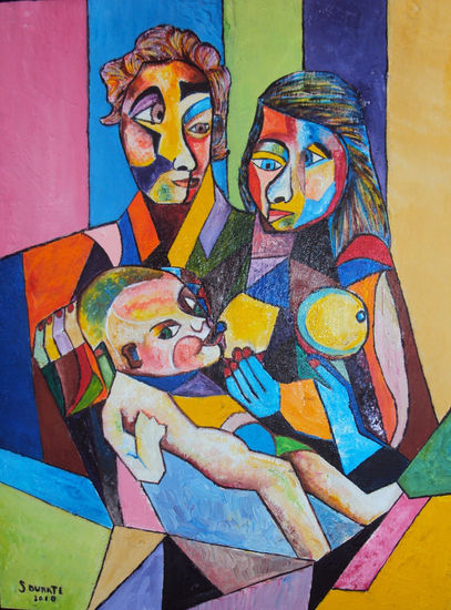 BREASTFEEDING (LACTANCIA MATERNA) Mixed media Canvas Others