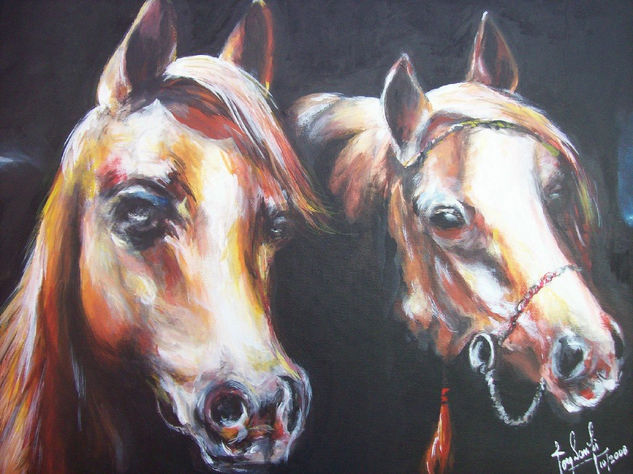 La yunta Acrylic Canvas Animals