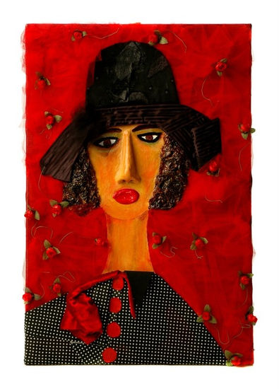 MULHERES DA VIDA Mixed media Textile Figure Painting