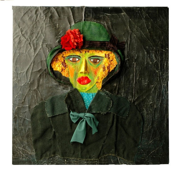 MULHERES DA VIDA Mixed media Textile Figure Painting