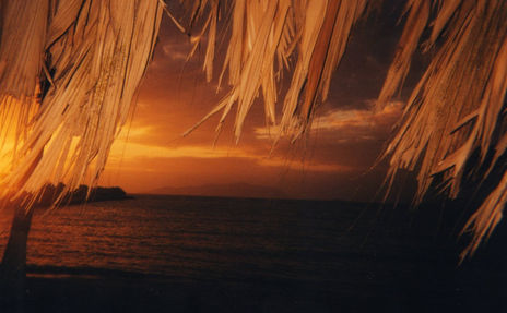 Atardecer bajo las...