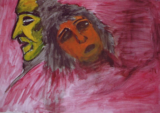 tragedia Acrylic Paper Portrait