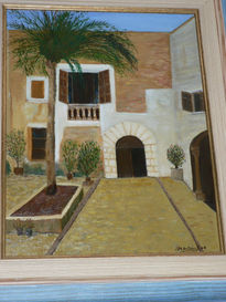 Patio con Palmera