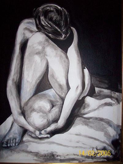 Mujer Ink Card Nude Paintings