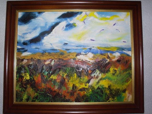 la tormenta Oil Canvas Landscaping