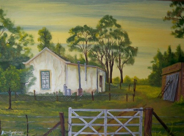 CASA DE CAMPO   óleo  40x50 