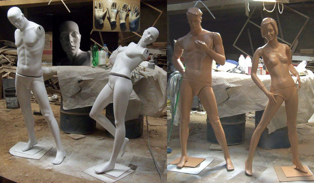 Restauración Maniquies en fibra de vidrio 