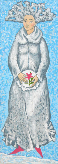 INVIERNO Acrylic Panel Figure Painting