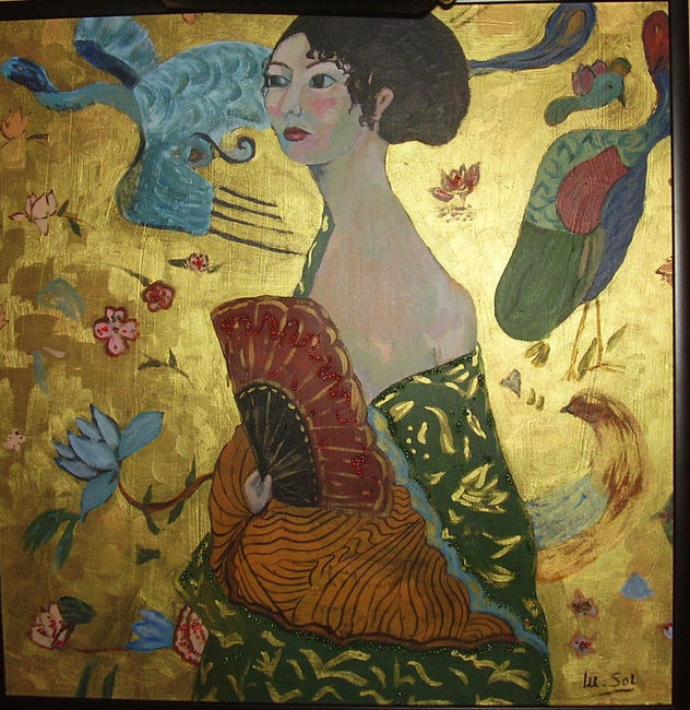 Mujer del abánico