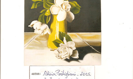 flores al oleo
