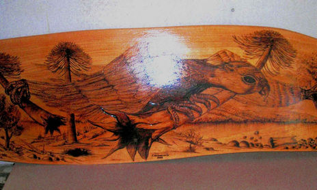 Pirograbados en madera nativa