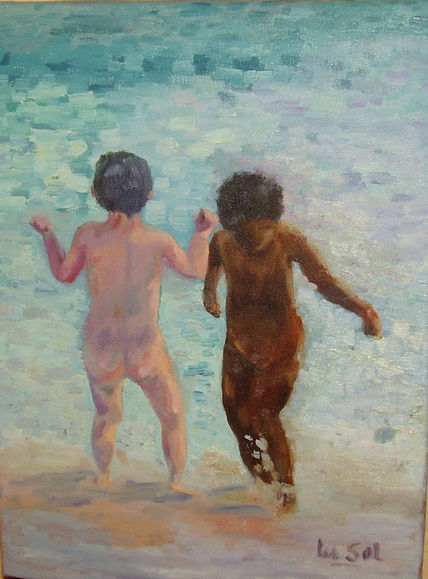 Niños en la playa