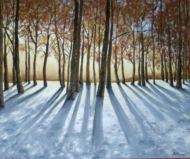 Bosque Nevado Oil Canvas Landscaping