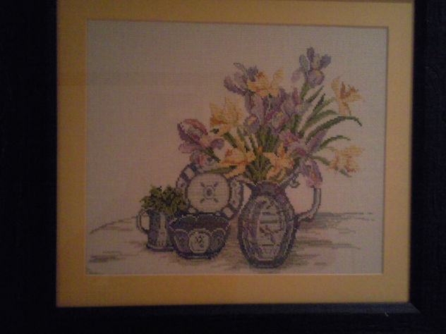 jarritas con flores