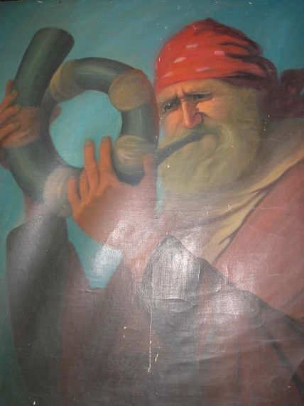 "tocando el cuerno"