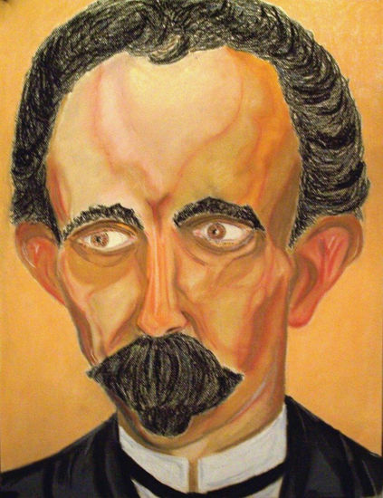 Jose Marti es Jose Marti Pastel Papel Retrato