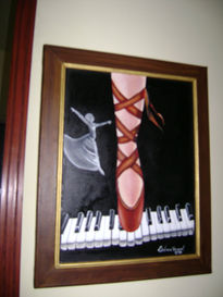 Zapatilla y bailarina