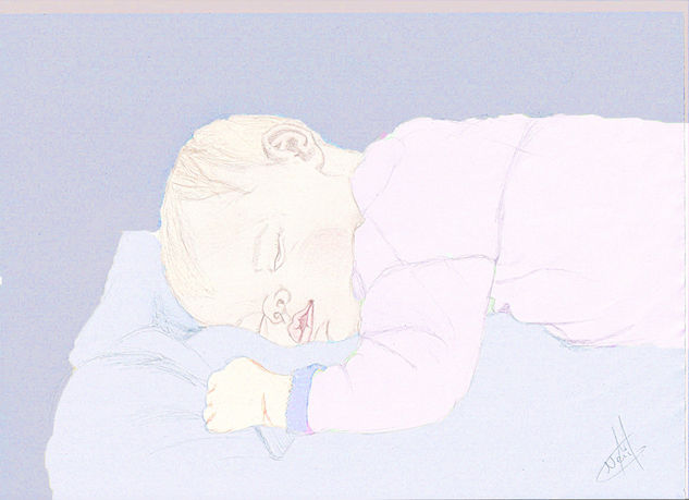 Bebe Dormiendo, en color 