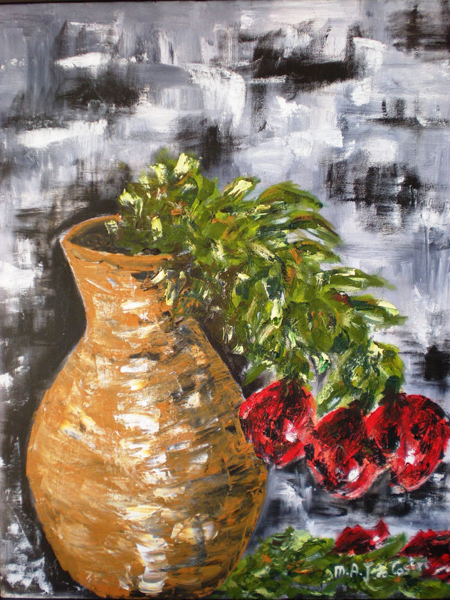 marchitas flores rojas