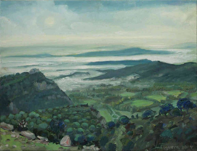 Horitzons i Boira Óleo Lienzo Paisaje