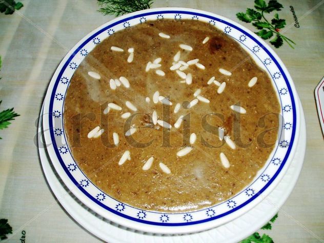 Ajo mataero manchego en  casa de Carmen y Juan Carlos.