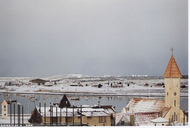 bahia de ushuaia en invierno 