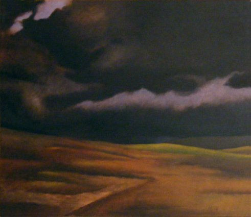 CIELO OSCURO (DARK SKY) Oil Canvas Landscaping