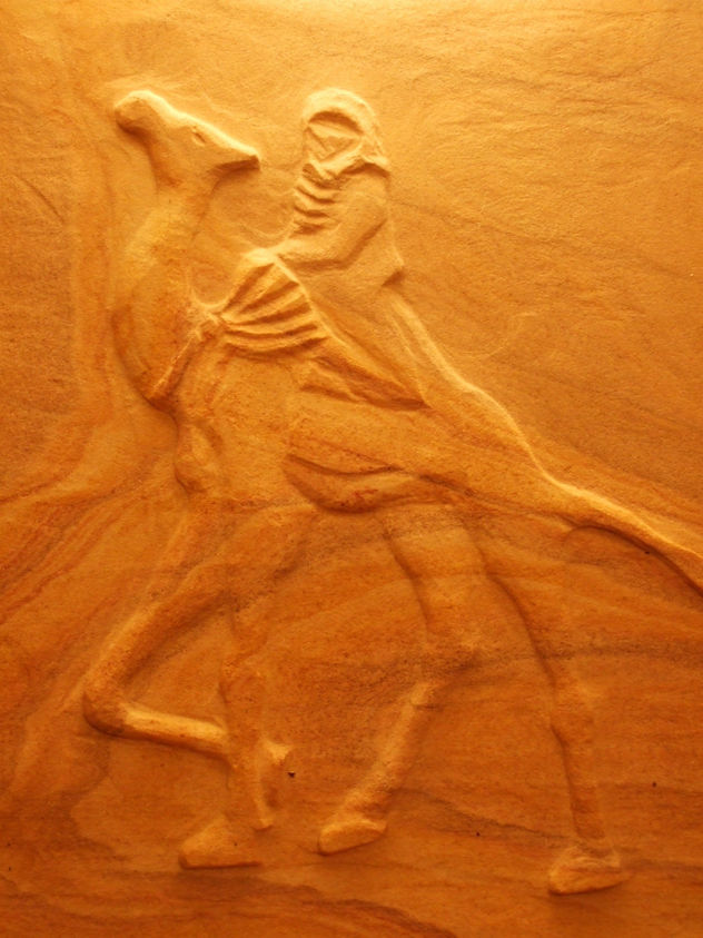Tuareg atraviesa tormenta de arena