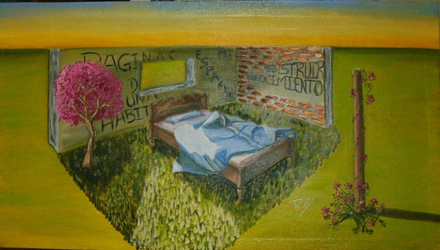 mi habitacion Oil Canvas Landscaping