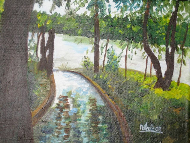 Retiro Oil Canvas Landscaping