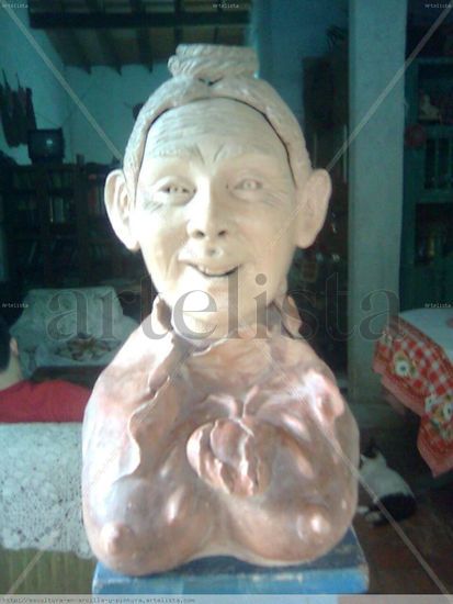 El Alma ,El Corazon Del Marzo Paraguayo1999. Terracota Figurativa