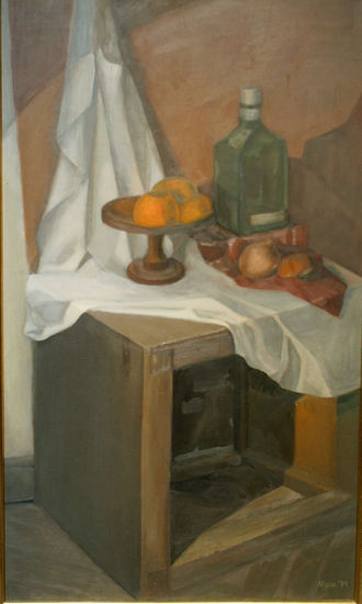 Cajón con luz circular Oil Others Still Life Paintings