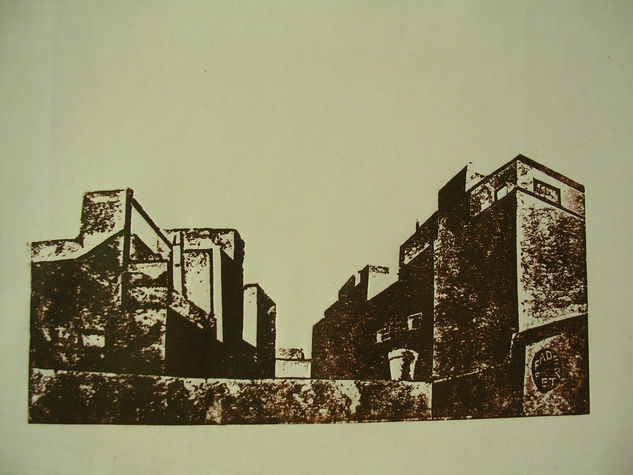 Dela serie: urbano Woodcut