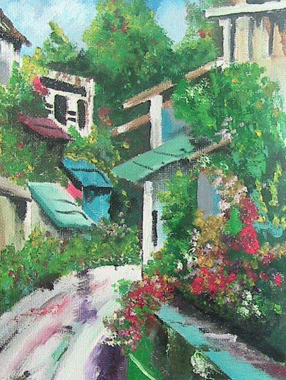 casas Oil Canvas Landscaping