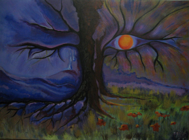 VIDA/MUERTE Oil Canvas Landscaping