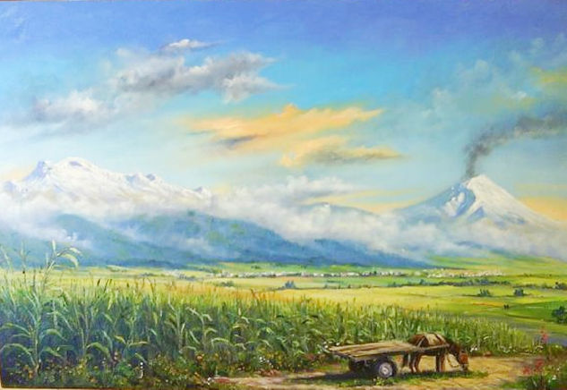 Amecameca, edo.de México Oil Canvas Landscaping