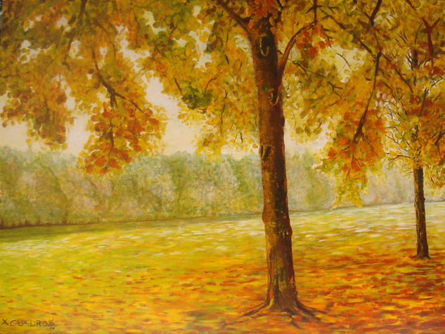 OTOÑO IMPRESIONISTA Acrylic Canvas Landscaping