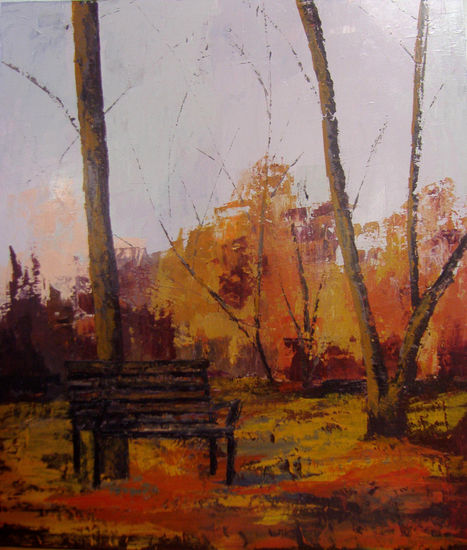 Otoño en el parque Acrylic Panel Landscaping