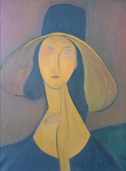 Jeanne hébuterne de Modigliani Óleo Lienzo Retrato