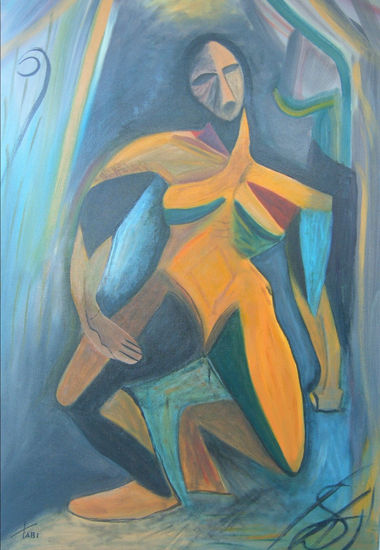 LA DRÍADA DE PICASSO Oil Canvas Figure Painting