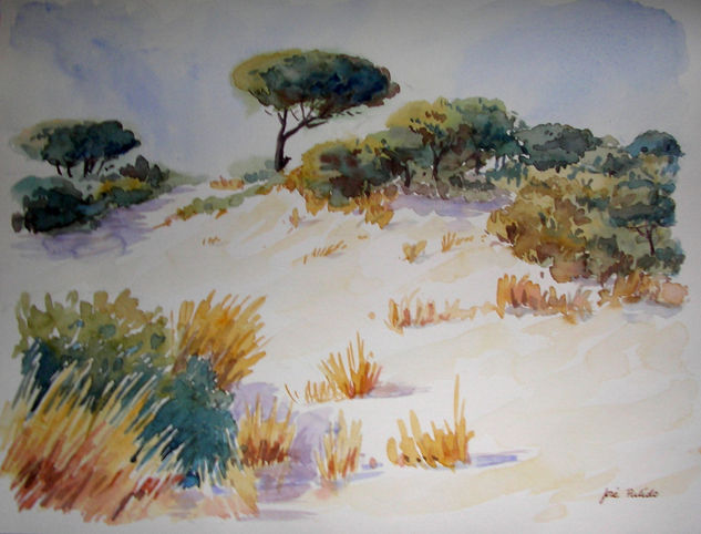 pinos y dunas II Watercolour Paper Landscaping