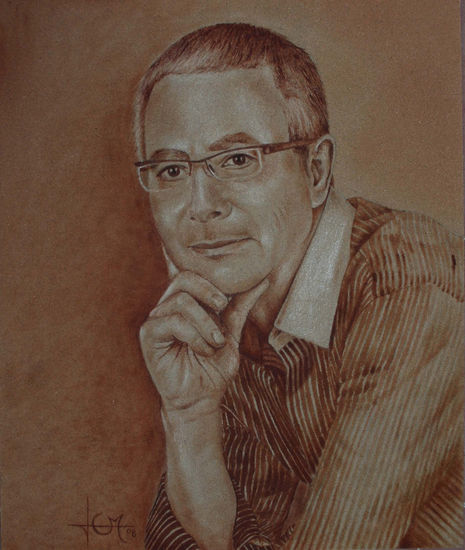 Francisco Seron Oil Panel Portrait