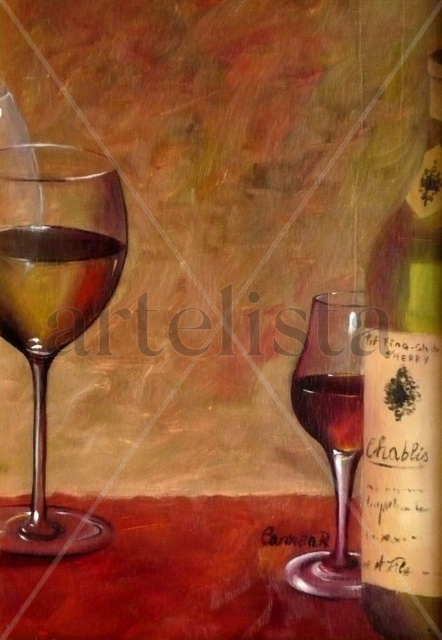 Bodegon Vidrios III